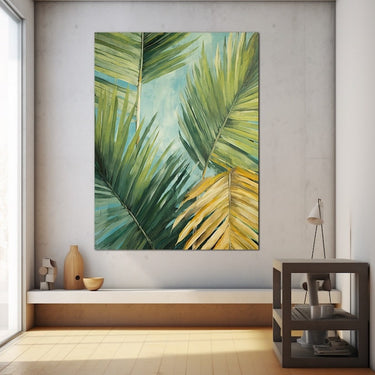 Palm Leaves Acrylic Painting